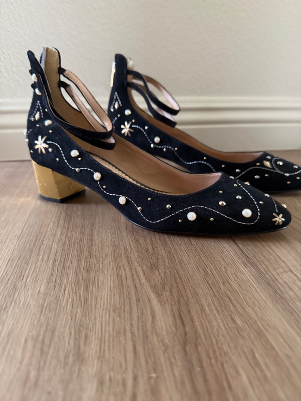 Brand new Sam Edelman Lucien Embroidered Black heel